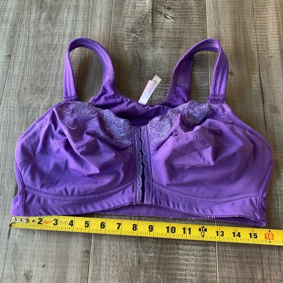 Wireless Lace Bra By Comfort Choice® Lilac… - Picture 2 of 7